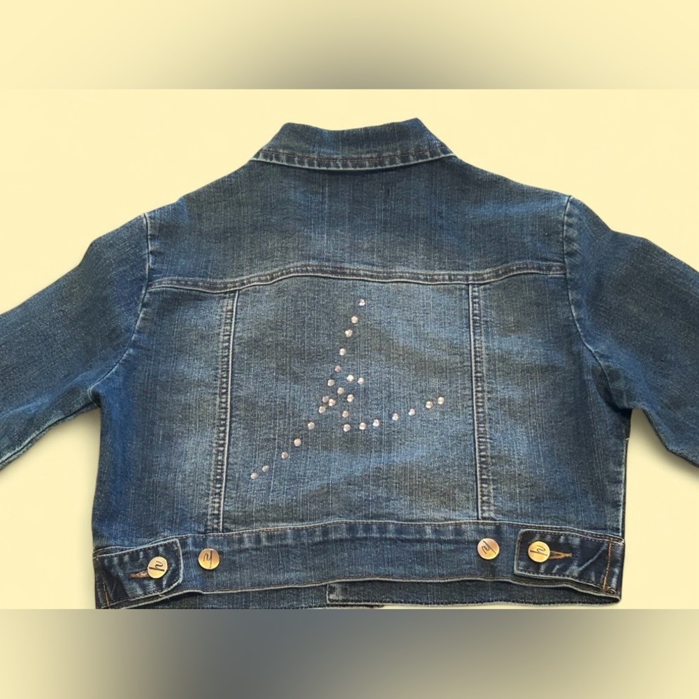Hottie Rhinestone Denim Jacket | Size S - Picture 5 of 7